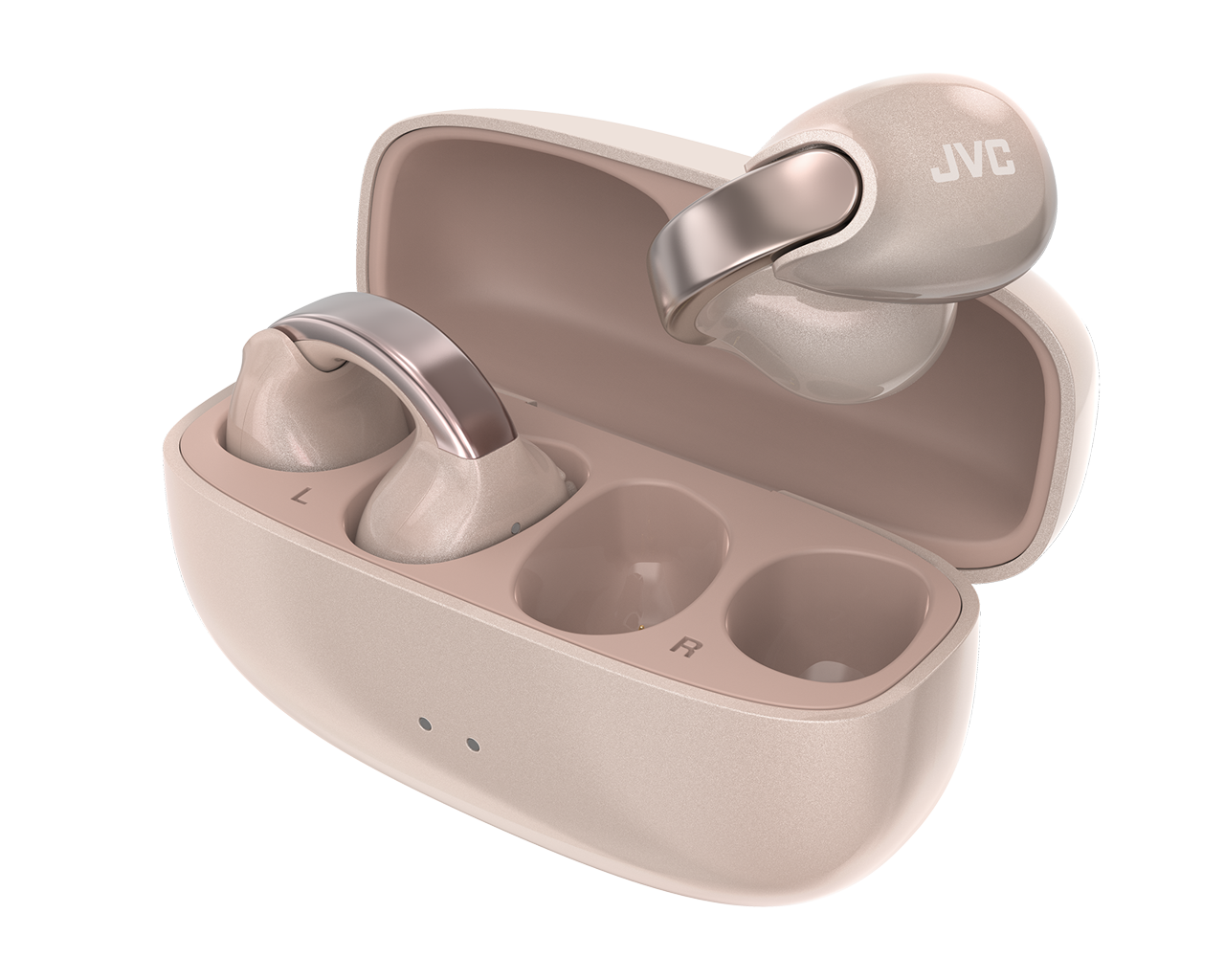 Cuffie JVC Nearphones HA-NP1T-B – Design Earcuff Aperto, Bluetooth 5.3, Multipoint, 24h Di Autonomia, Leggere E Stabili Per Lo Sport